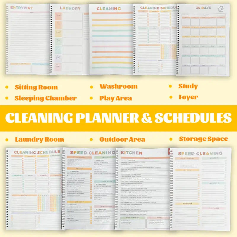 ADHD Cleaning Planner — Daily Schedule & Checklist