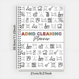 ADHD Cleaning Planner | A4 Daily Schedule & Checklist Notebook