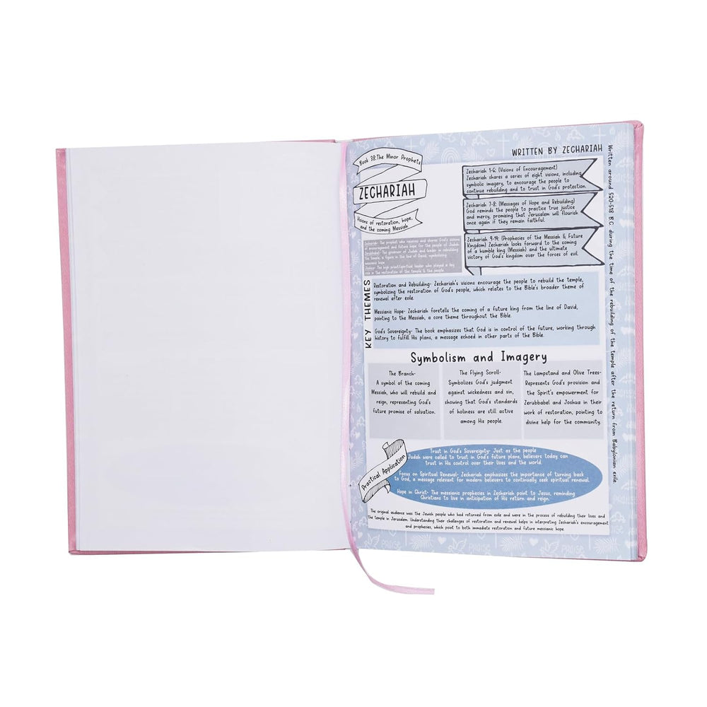 66-Page Bible Study Guide & Devotional Journal For Woman - Pink