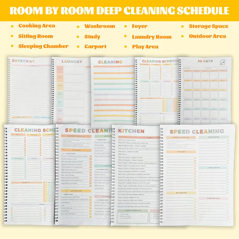 ADHD Cleaning Planner — Daily Schedule & Checklist