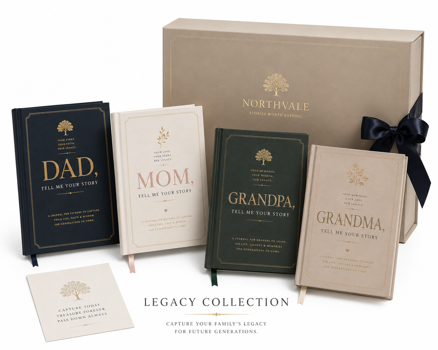 Legacy Collection — Four Guided Family Story Journals