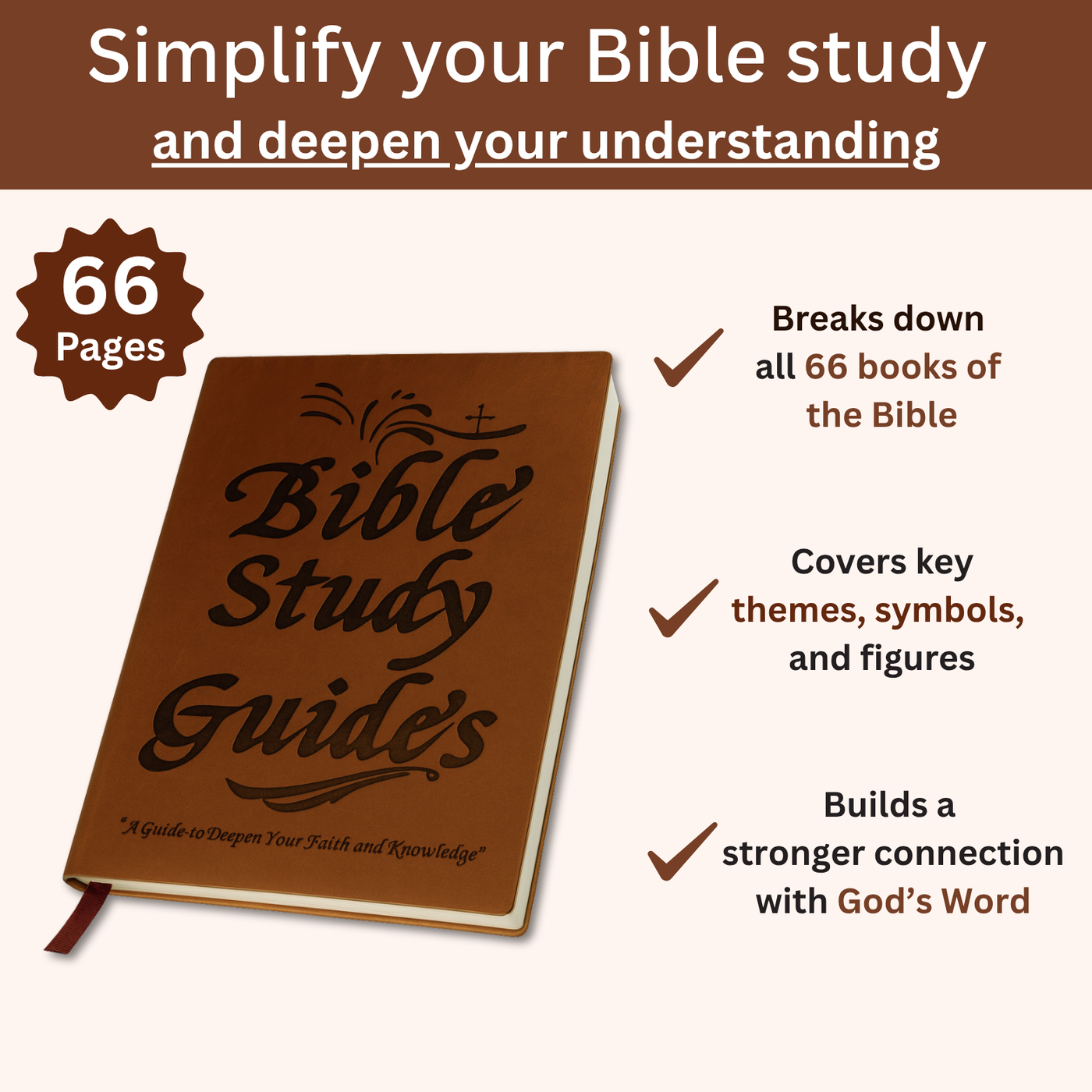 Bible Study Guide & Devotional Journal — All 66 Books