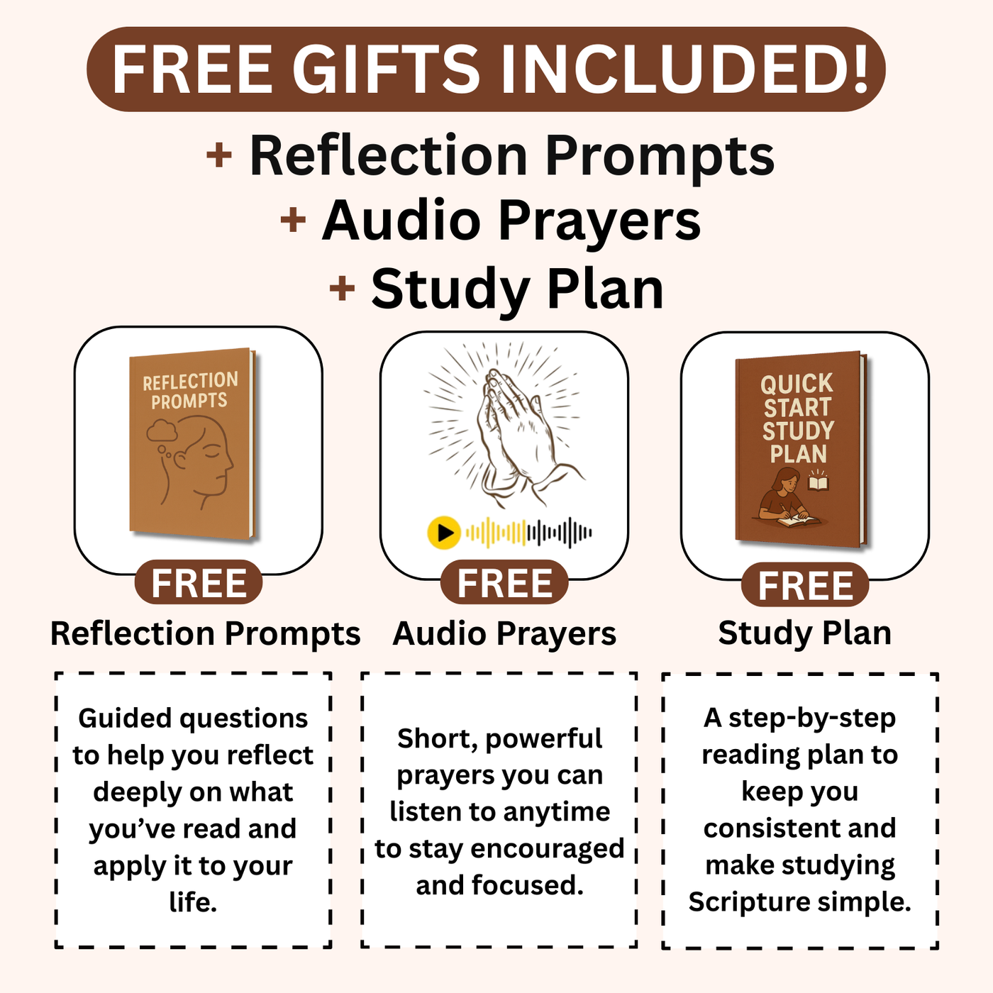 Bible Study Guide & Devotional Journal — All 66 Books