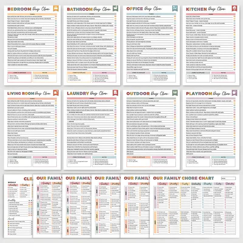 ADHD Cleaning Planner — Daily Schedule & Checklist