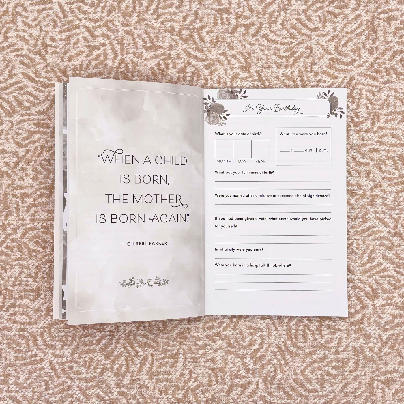 Mom, I Want to Hear Your Story – Guided Memory Journal
