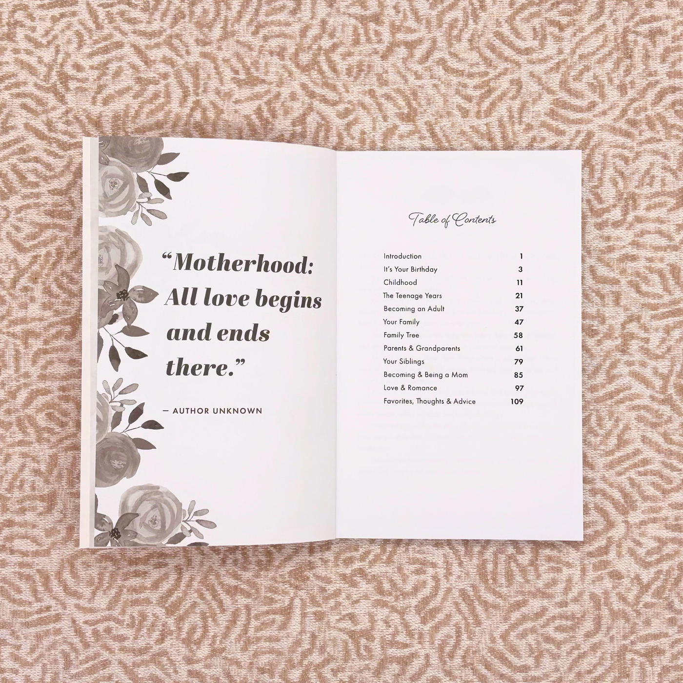 Mom, I Want to Hear Your Story – Guided Memory Journal