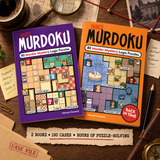 Murdoku Volume 1 and Back in Time Volume 2 puzzle books