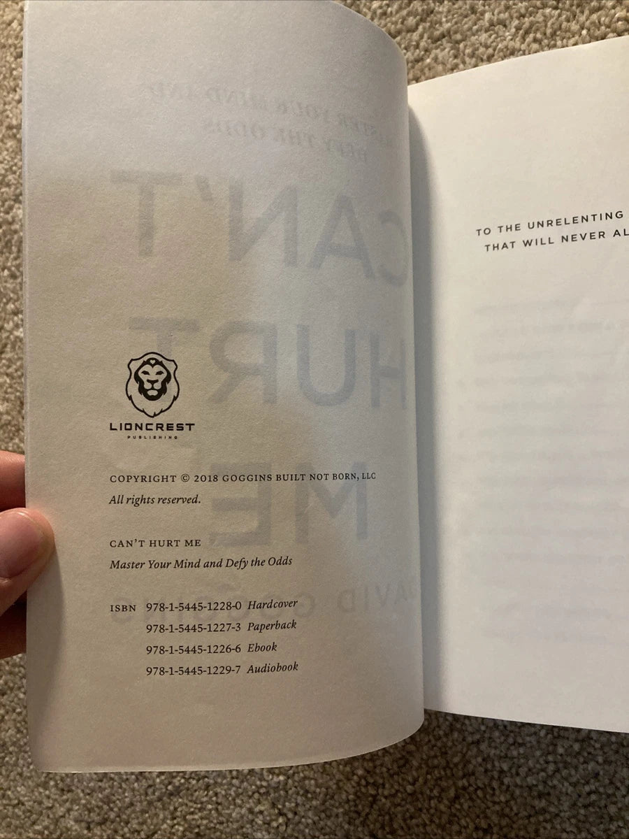 Can't Hurt Me: by David Goggins (2018, Paperback) Navy Seal BUDS MILITARY BIO.|277094497983