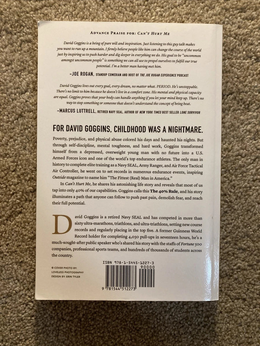 Can't Hurt Me: by David Goggins (2018, Paperback) Navy Seal BUDS MILITARY BIO.|277094497983